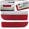 Auto Left Right Rear Bumper Reflector Light Cover Red Fog Lamp Light Trim For Toyota RAV4 2006 2007 2008 2009 2010 2011 2012