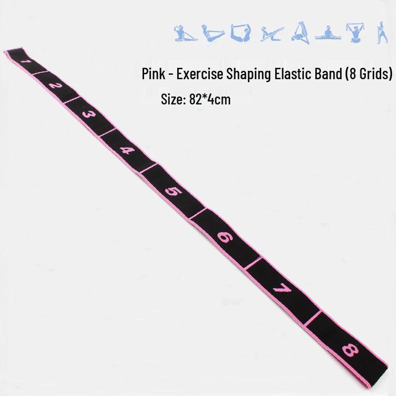 Женский эластичный ремень для йоги: Эластичная лента для растяжки спины и плеч, Сегментированная эластичная лента для растяжки для танцев и тренировок