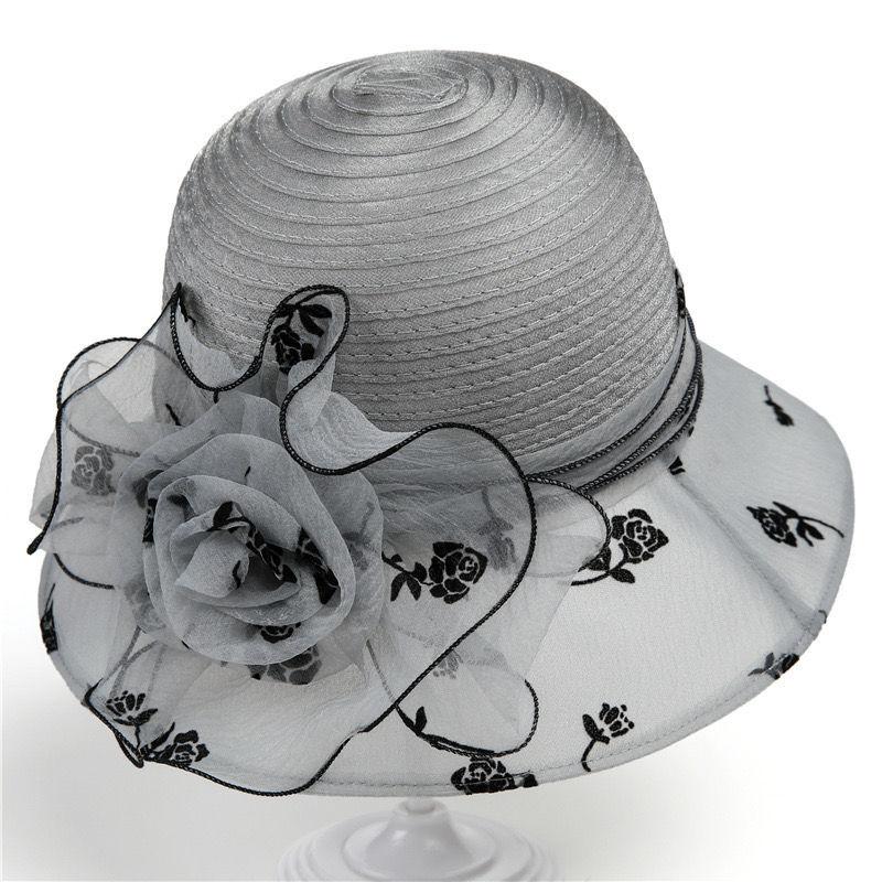 Sun Hat Women's Summer Organza Fisherman Hat Travel Vacation Sun Hat UV Resistant Retro Hat