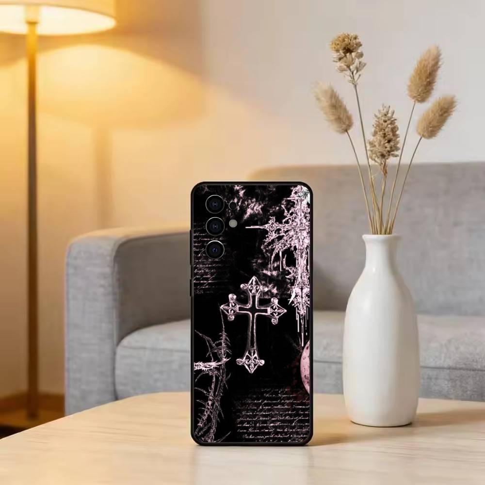 G-Gothic D-Dark A-Aesthetic Phone Case Black Silicone Soft For Samsung S25,S24,S21,S22,S23,S30,Ultra,S20,Plus,Fe,Lite