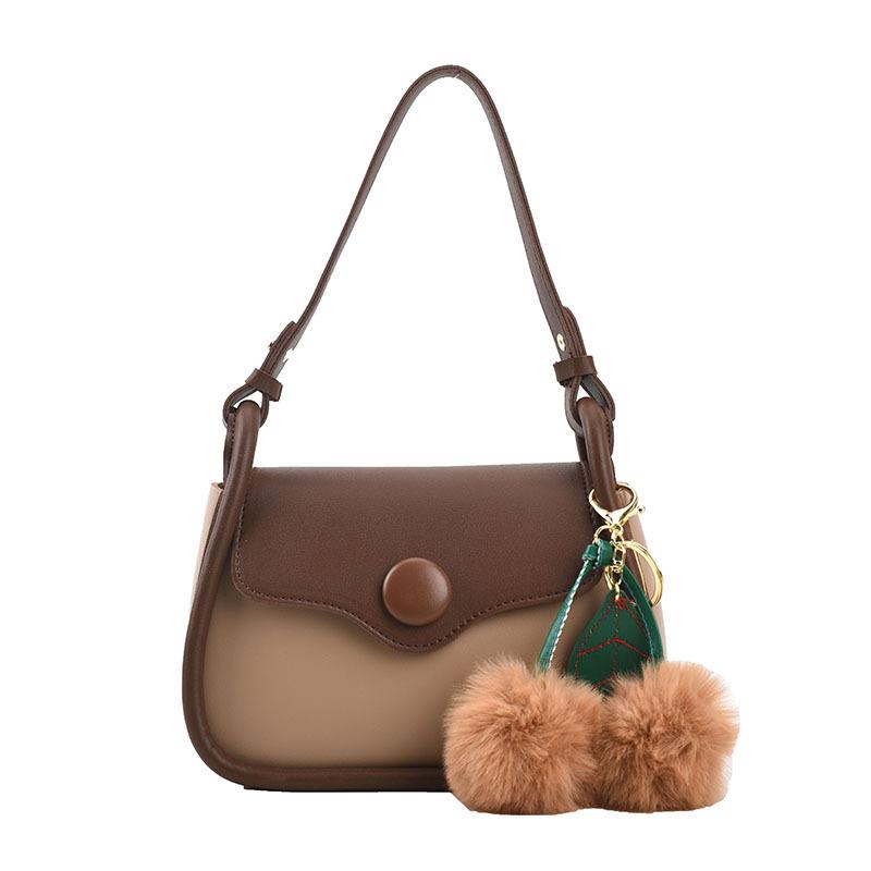 Small Bag Women's New Versatile Shoulder Messenger Bag Women's Contrasting Color Underarm Small Square Bag