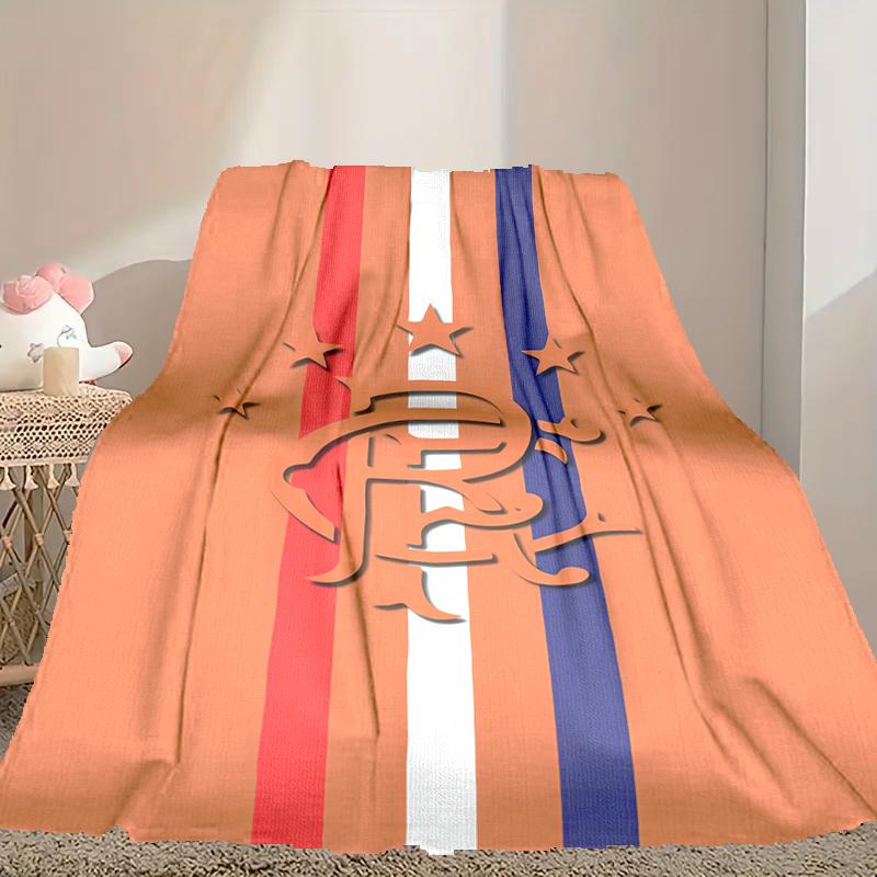 1pc Rangers FC Blanket, Super Cozy Printed Home Blanket, All-Season Warmth