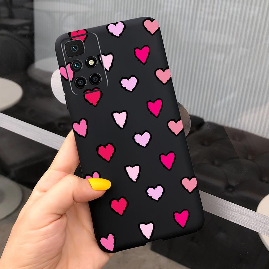 Case For Redmi 10 2022 Stylish Girl Flower Painted Cover For Xiaomi Redmi 10 Coque Fundas Redmi10 4G Soft Silicone Bumper