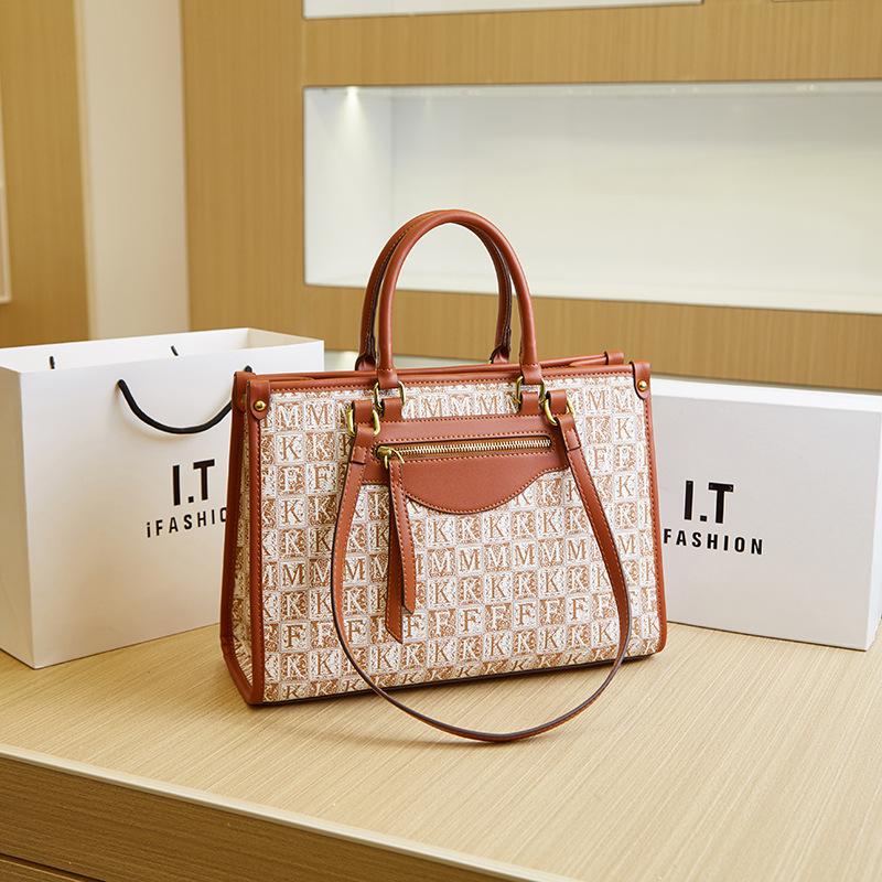 New Women's Bag High-end Printing Large-capacity Tote Bag Fashionable Versatile Temperament Portable Shoulder Bag