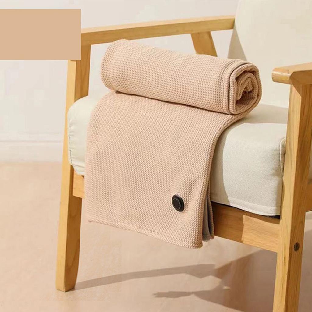 Office USB Electric Heated Blanket Wearable Heated Throw Blanket Adjustable 3 Levels Temperature Machine Washable Warmer Blanket