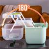 Plastic Medicine Storage Box with Handle Portable Organize Household for Indoor Outdoor Camping Organization