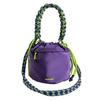 Women's 3-Way Drawstring Shoulder Bag, Water Bucket Bag, Small Bird Series, Lightweight, Water-Repellent, Outdoor, Casual [Product Code] (Purple)