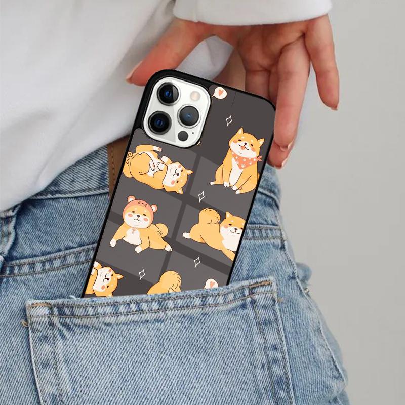 Shiba Inu Cute Cartoon Art Phone Case Magesafe Magnetic Wireless Cover For iPhone 17 Air 16 16e 11 12 13 14 15 Pro Max Plus