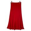Whim Gazette WGZ1041501A0003 Red silk flare skirt skirt 36 RedUsed