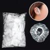 100 Pieces Of Transparent Earmuffs Shower Waterproof Hair Coloring Earmuffs Caps