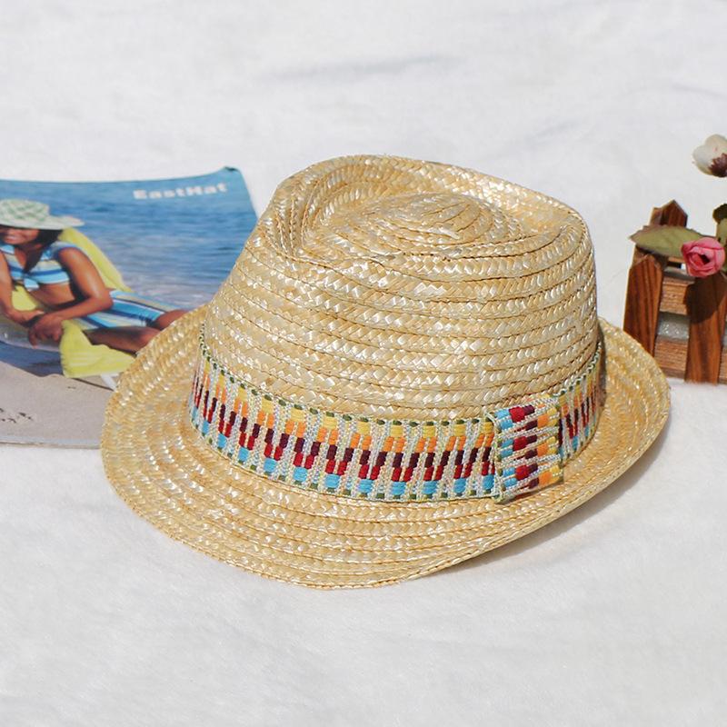 

Natural Straw Braid, Summer Straw Color Decoration With Sunscreen, Sunshade Top Hat, And A Seaside Vacation Straw Hat. Adjustable