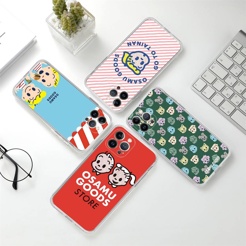 Fashion Osamu Goods Phone Case For IPhone 11 13 16 12 17 14 15 Pro Max Plus Soft Clear Back Cover Coque