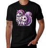 Lila Eichhörnchen und Einhorn-Droiden T-Shirt Schnelltrocknendes Angel-T-Shirt