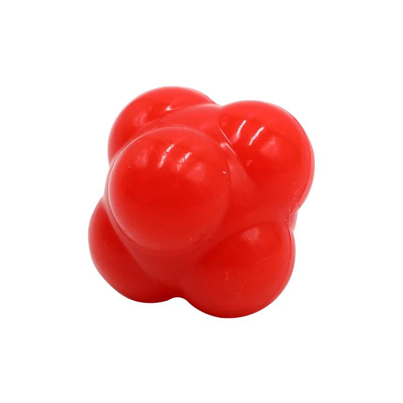 68mm Hexagonal Reaction Ball Silicone Agility Coordination Reflex Exercise Fitness Training Ball Suitable for Children and Adult