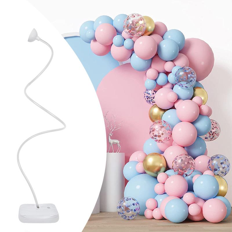 Free Bending Balloon Arch Stand Frame Half Arch Balloon Stand with Base Kit for Wedding Birthday Party Baby Showers Decorations