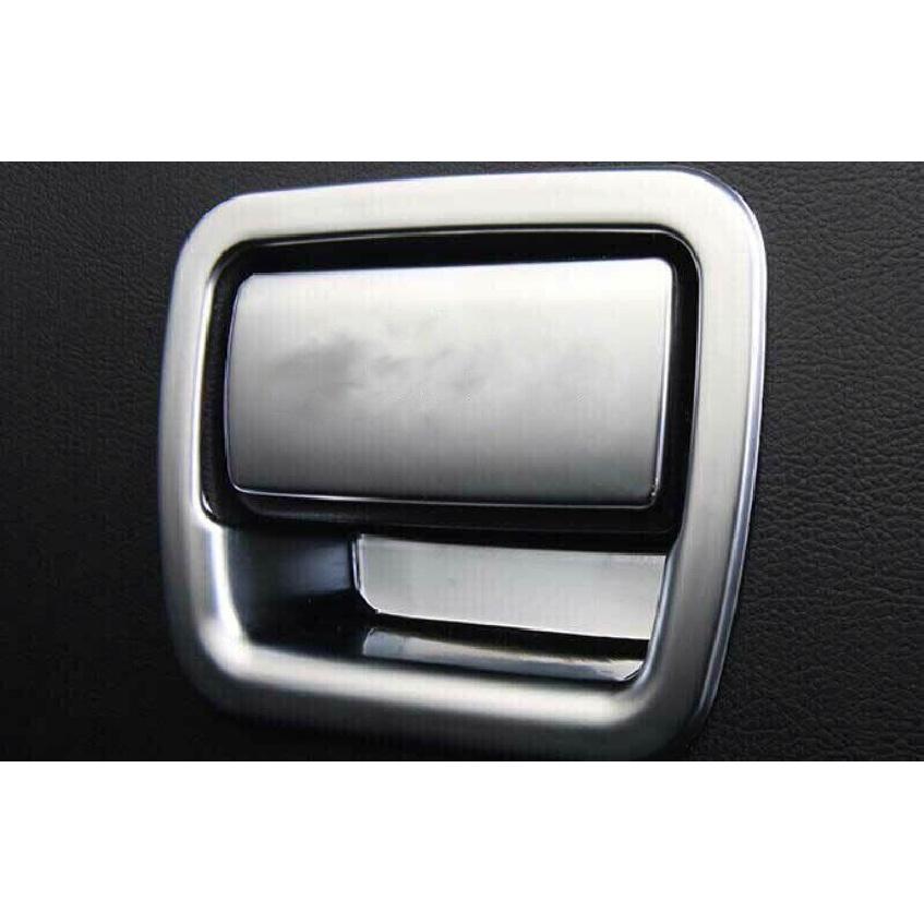 For Cadillac XT6 2020-2022 Matte Silver Co-Pilot Storage Box Handle Sticker Trim