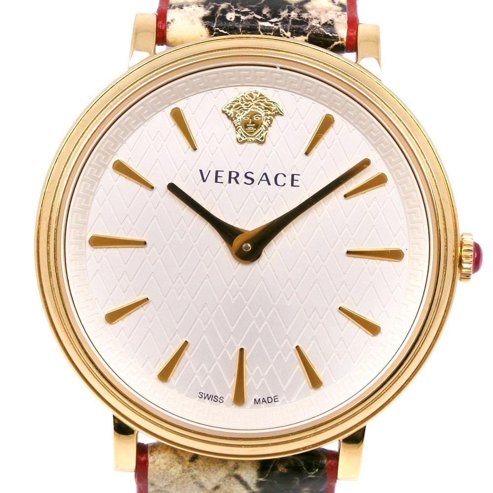 

VERSACE LOVE Watches WhiteDial Stainless Steel/leather Quartz Analog display Women Used