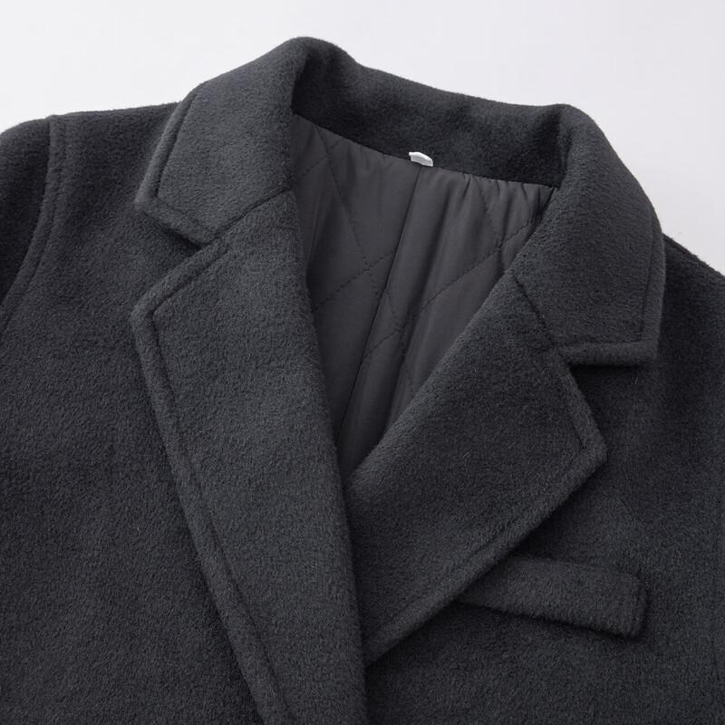 IEF Petite British Style Quilted Wool Coat