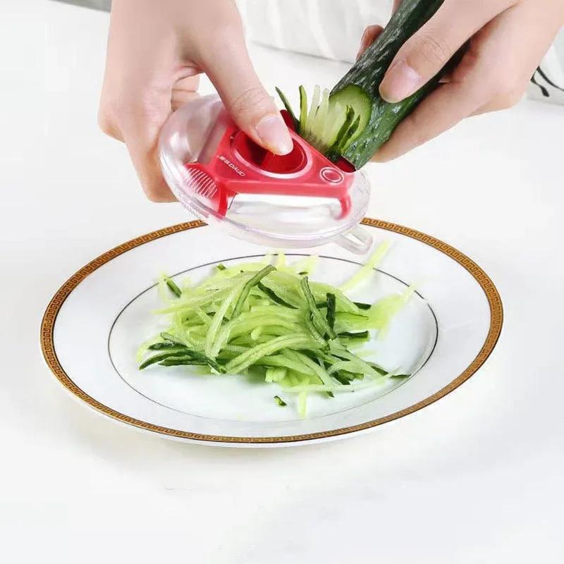 3-in-1 Multi-functional Peeling Knife Shred Planer Peeler Potato Apple Vegetable Artifact Kitchen Grater Multi Peel Blade Gadget