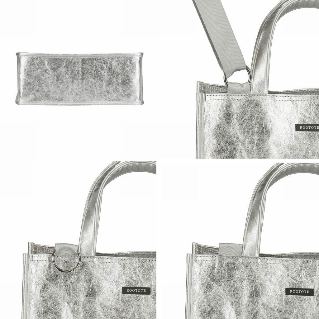 A4 Tote Bag with Shoulder Strap, Lightweight, Crossbody, EU Square Metallic-A 1032