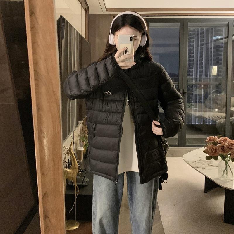 

New Winter Style Women s Hooded Loose Warm Cotton Jacket for Women s Cotton Jacket Korean Style Versatile Fashionable Cotton Jacket for Slim Jacket XL чёрный