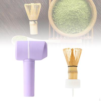 Handlicher Matcha-Mixer für die Teezubereitung im Café, beim Camping und zu Hause