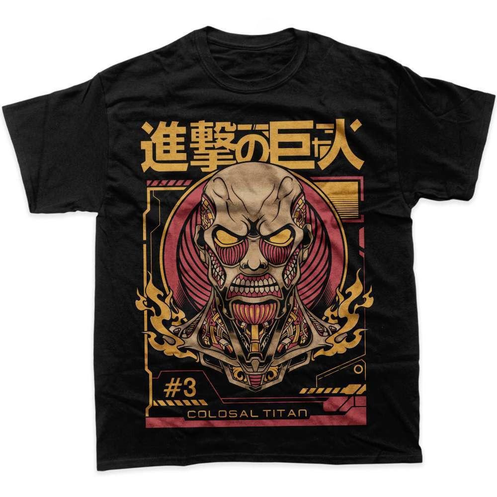 Attack on Titan Colossal Titan Anime Graphic TShirt Mens 2026 Summer Fashion Oversize Street Casual Y2K Streetwear Clothing S