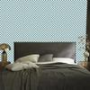 Checkerboard wallpaper turquoise, harmonious arrangement 50x1000