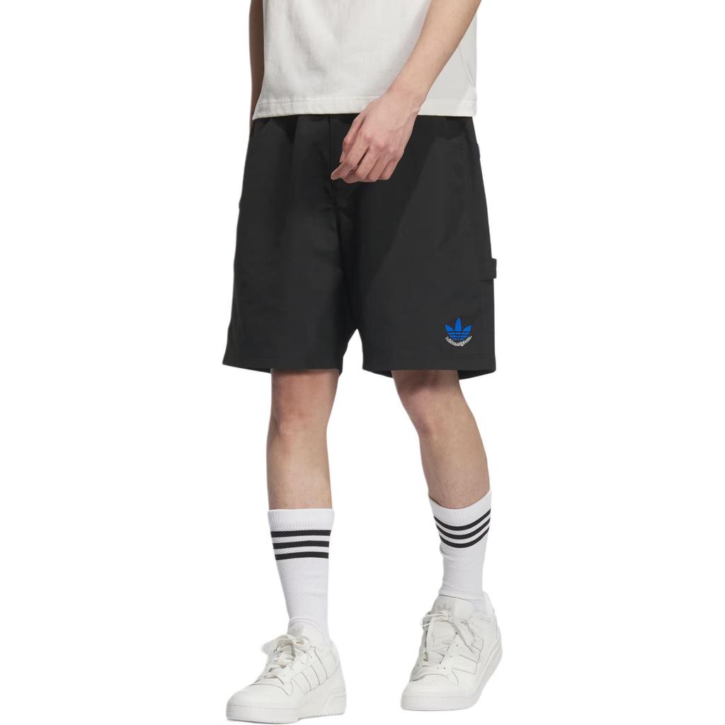 Adidas Originals City Skate Loose Fashion Soft Versatile Casual Sports Shorts Men shorts Black JN1667