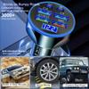 UYUXIO 6 in 1 USB C Car Charger Adapter Dual PD with Voltage Display QC 4.0 AFC Super Fast with Volt Meter for Samsung iPhone