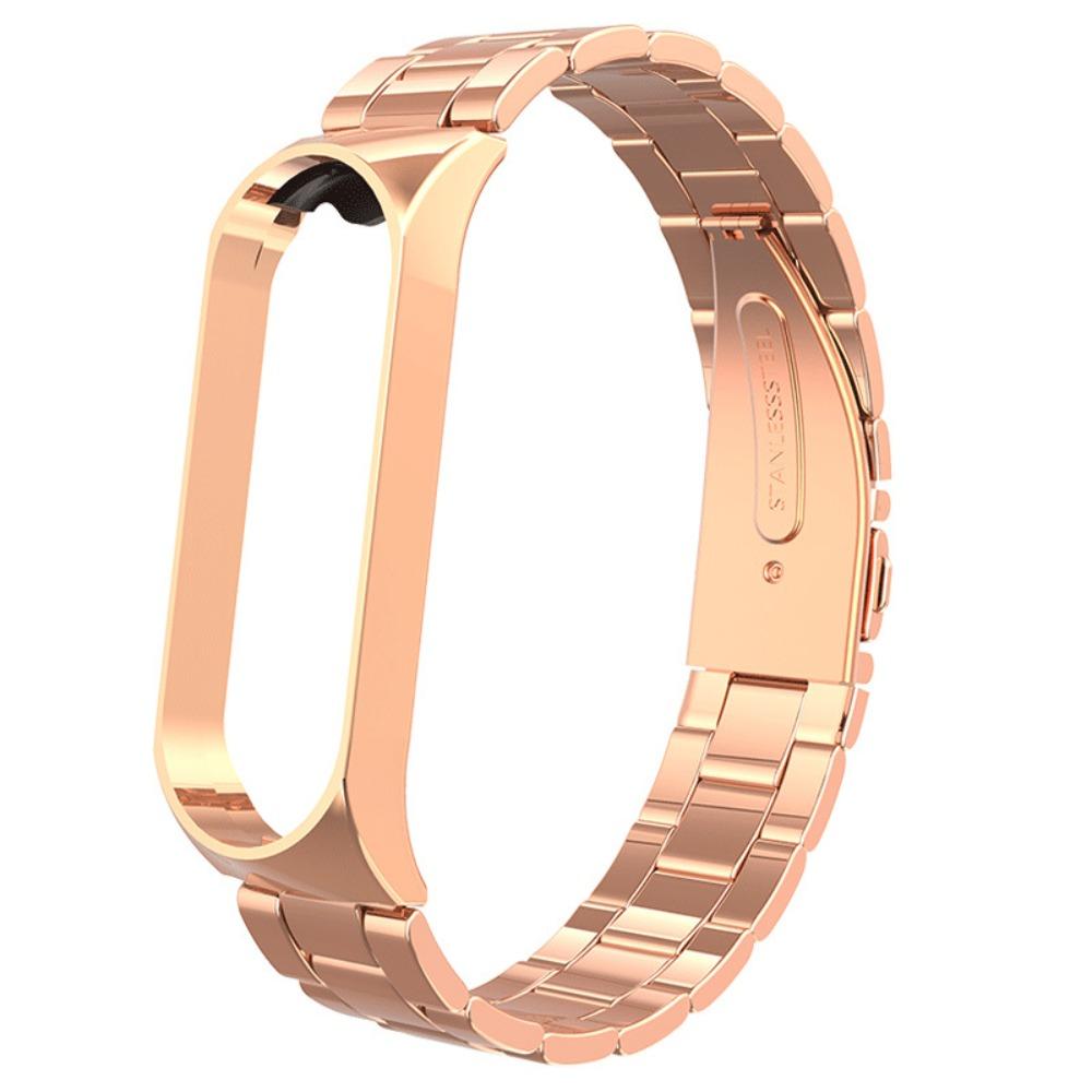 Armband für Mi Band 4 3, Metall-Uhrenarmband für Xiaomi Mi Band 3 4 Smartwatch, Edelstahl-Ersatzarmband for Miband 3 4 gold