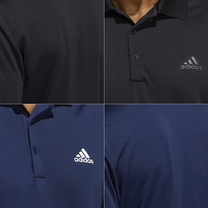 Polo Collared Short Grand Amateur Buttoned [Adidas] Men's Shirt, Men's, Gentleman's, Shirt, Sleeve, Sports, Golf, Golf, Tennis, Baseball, Baseball,