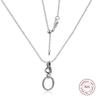 Knotted Heart Necklace 925 Sterling Silver Clear CZ Necklaces Pendants for Women Fine Jewelry Collier Femme Argent S925