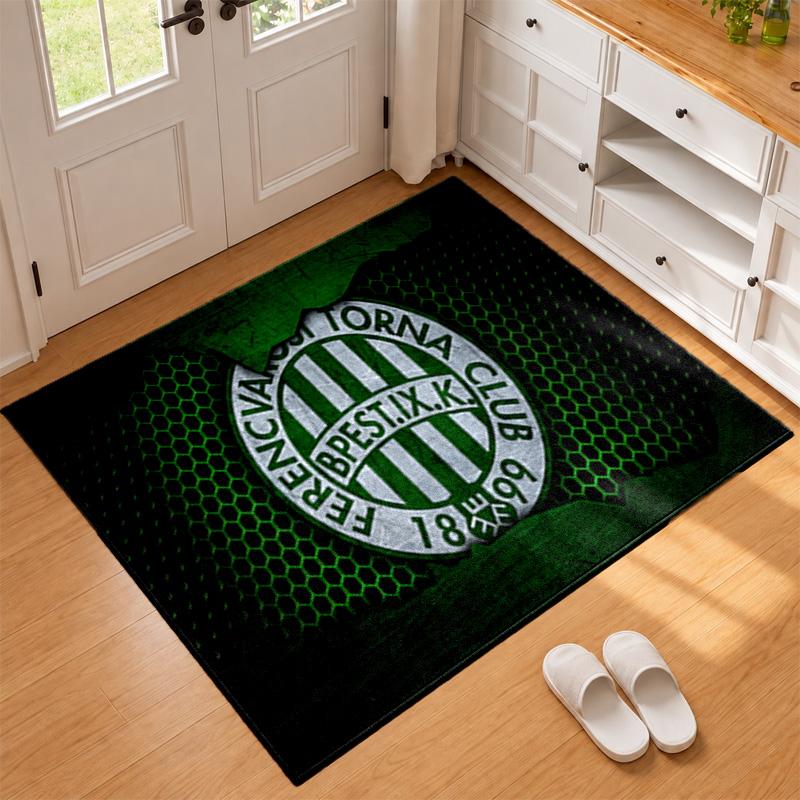 Ferencvarosi TC Carpet Door Mat for Living Room or Bedroom Protective Mat Under Chair Office Decoration Christmas Gift Birthday Present