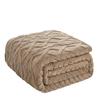 TaoFuu Fleece Blanket Jacquard Nap Office Sofa Dorm Bed
