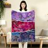 1PC Kpop Demon Hunters Patterned Flannel Blanket Suitable For All Seasons For Home Decor Warmth And Comfort Gifts Holiday Present