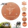 Sustainable Water Purification Disc Bird Bath Copper Disc, 3 or 4 Point Support, Pet Pure Pond Maintenance Bowl Livestock Trough for Hummingbird