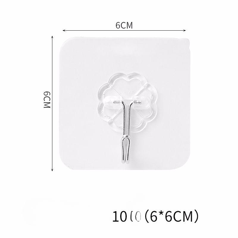 

Крепкий клейкий крючок, не прокалывающий, не оставляющий следов, клейкий прозрачный крючок для кухни, палка для крепления на стену, прочная стена hook [10 sets] прозрачный