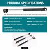 1Pair ABS Head Iron Copper Gas Spring Shock Strut Hydraulic Piston Support  for Window Cabinet