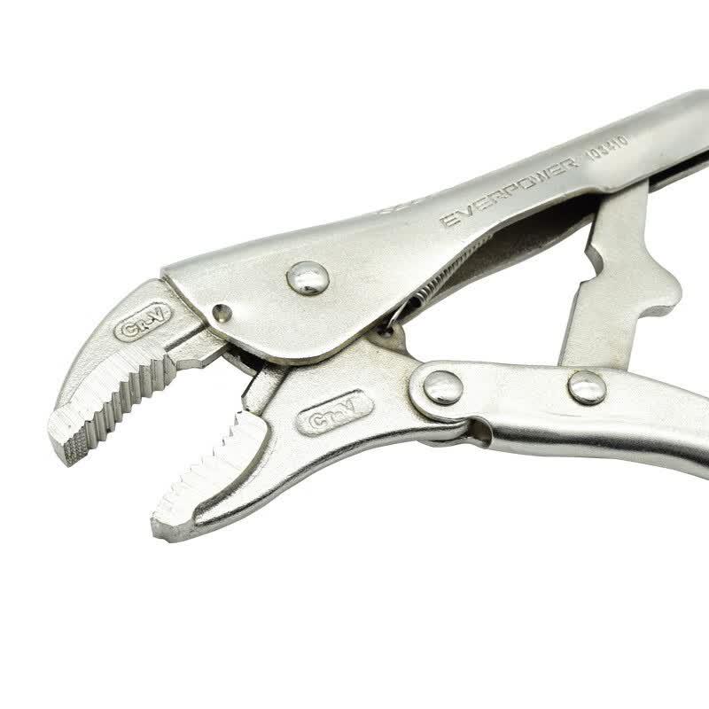 EVER POWER C-Series 10-inch Round Jaw Locking Pliers with Cutter
