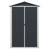 Vidaxl Garden Shed, Anthracite, 116X45X175 Cm, Galvanized Steel