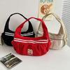 Oxford Cloth Nylon Shoulder Bag Korean Style Half Moon Bags Portable Sports Handbag  Travel