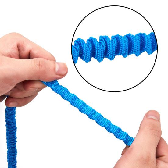1/2/4Pcs Kayak Paddle Leash Elastic Bungee Strap Lanyard Rope Lightweight Kayak Rod Leash for Boating Fishing Rafting Canoeing