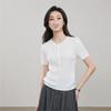 ESE-Y Women's V-Neck Slim Fit Short Sleeve Knit Top