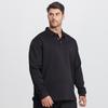 DIBINZE Herren Herbst Übergröße Langarm Poloshirt