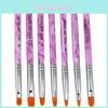 Premium 7pcs Uv Gel Nail Art Brush Set Ideal For Salon And Home Use