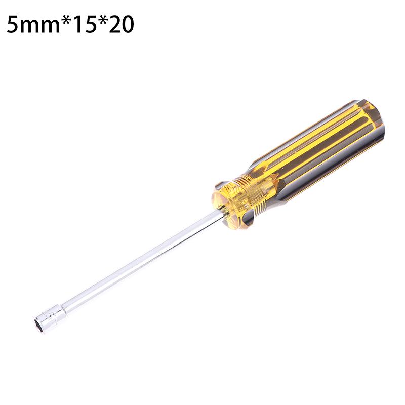 4/5/5.5/6/7/8/9/10/11/12/13/14mm Hex Socket Head Handle CRV Shaft Nut Screwdriver Nut-wrench M3 M4 Screwdriver Casing Batch Hand
