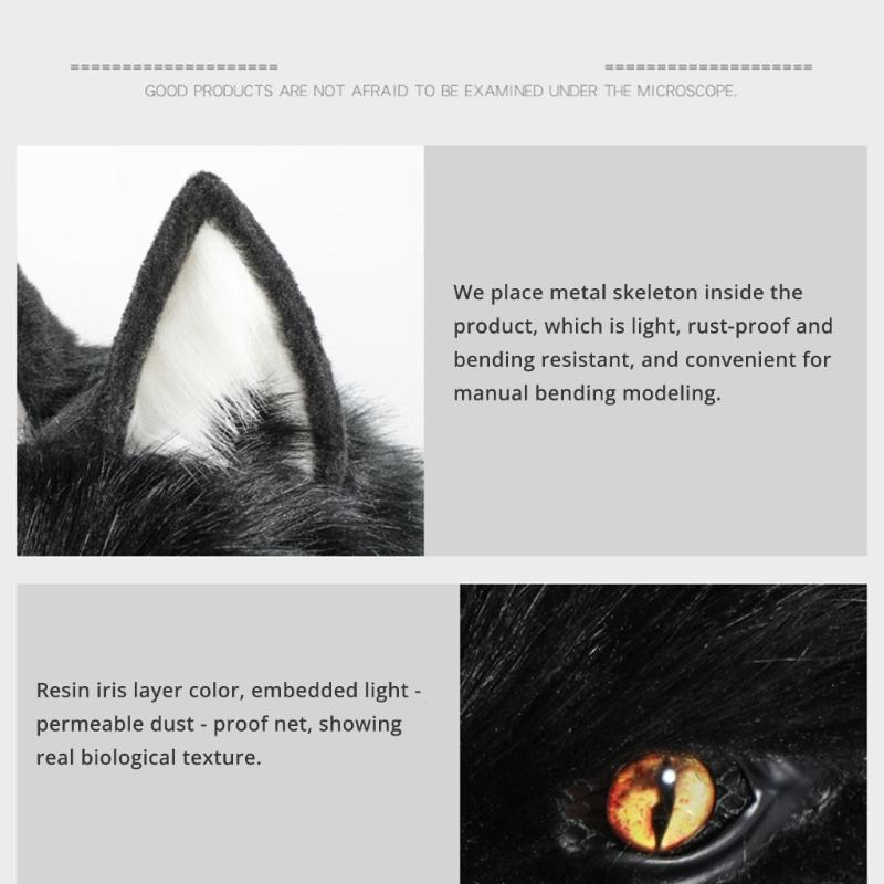 Lebensechte Hunde Vollkopfmaske Bequeme Kopfbedeckung Hut Realistisch Aussehendes Design für Cosplay und Themenveranstaltungs-Verkleidung