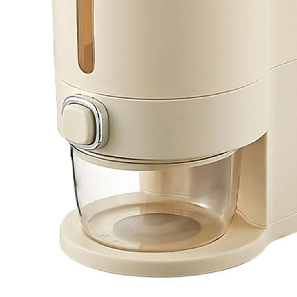 Küchen Reisspender Pressdesign Reisbehälter Lebensmittelaufbewahrungsbehälter Haushalt Getreidespender Eimer mit Messbecher