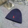 Cotton Knitted Hat With Classic Pony Pattern For Winter Cold Weather Wear